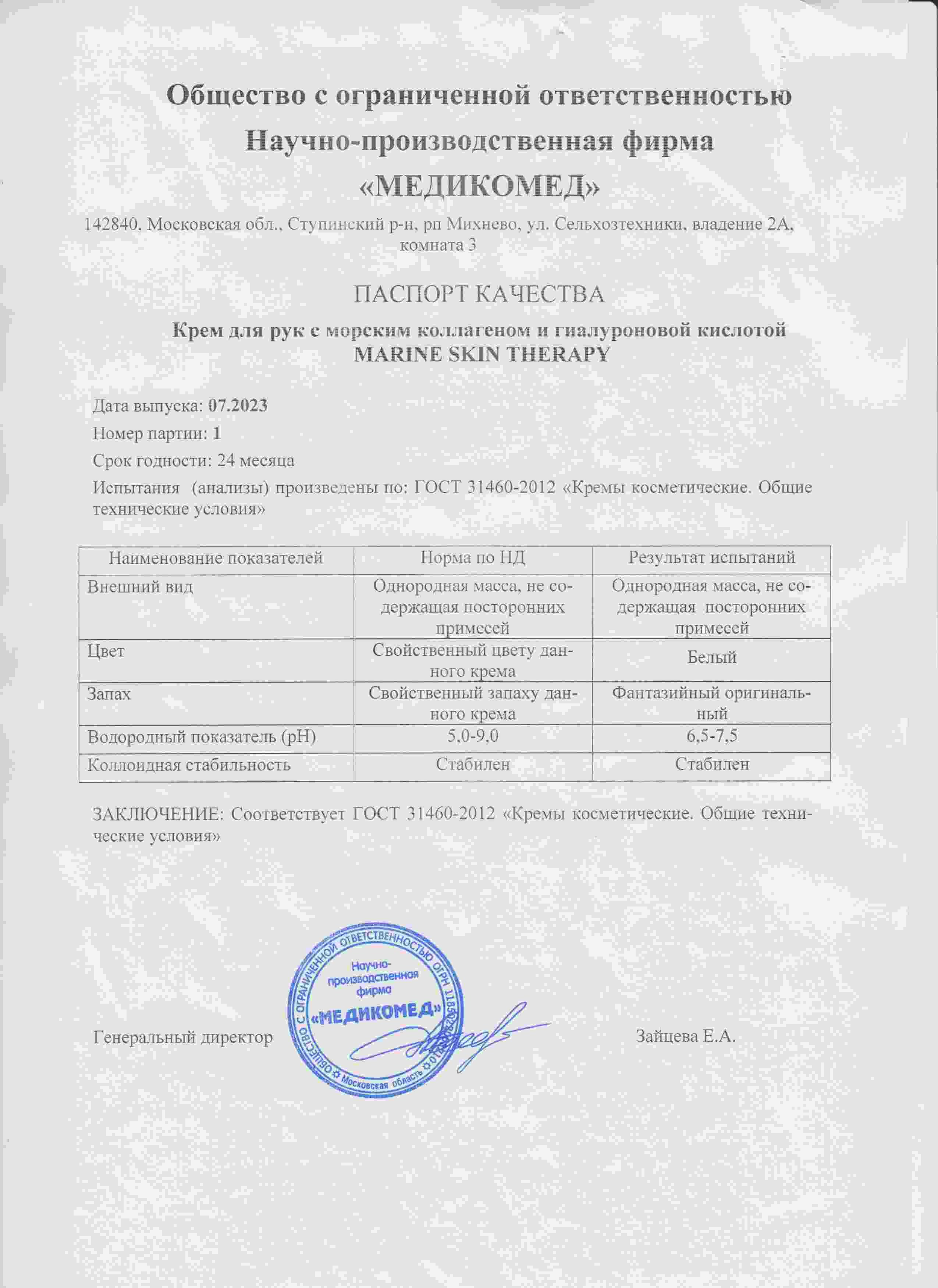 Паспорт №072023